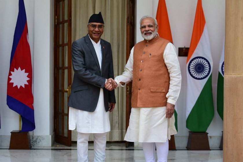 India and Nepal PM